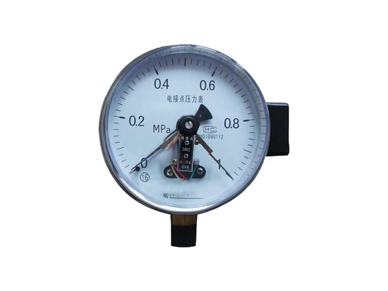 Electric contact pressure gauge